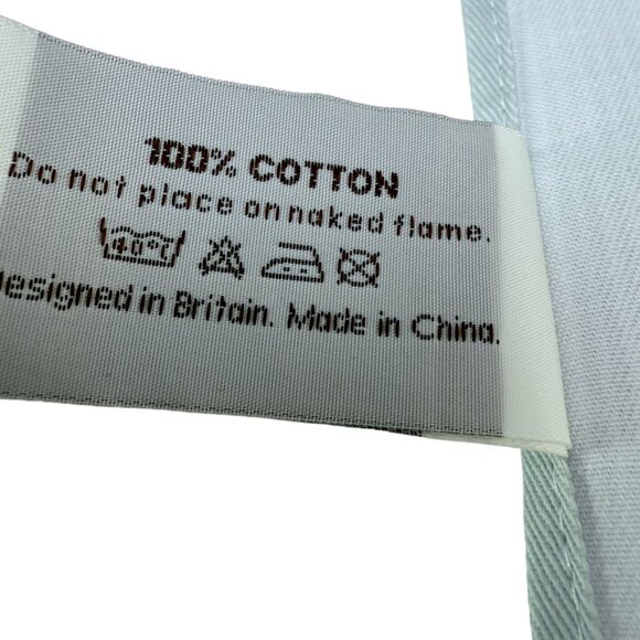 Portmeirion Stella Napkins Set of 6  Cotton Blue Brown Stripe - Picture 4 of 7